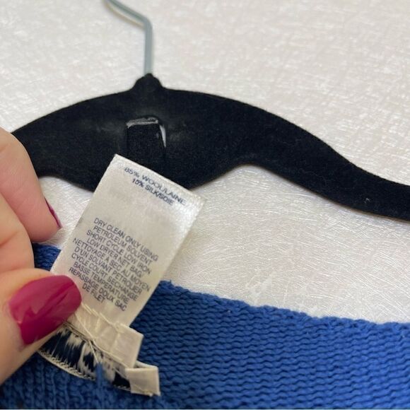 OSCAR De La Renta Hand Knit Embroidered Body Con Dress S - Picture 5 of 5